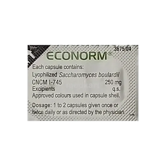 econorm 250mg capsule 6's